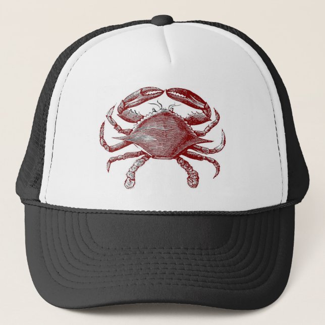 Crabby Red Pencil Ocean Crab Art Keps (Framsida)