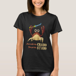 Crabo Stabo krabban med en knivarskjorta T Shirt