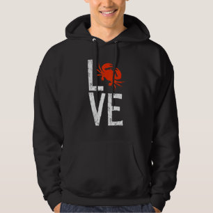 Crabs Kärlek Crab Crabbing Lobster Crustacean Hoodie