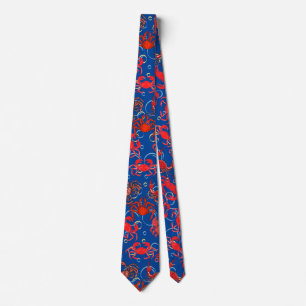Crabs Patternx4 Blue BG Slips