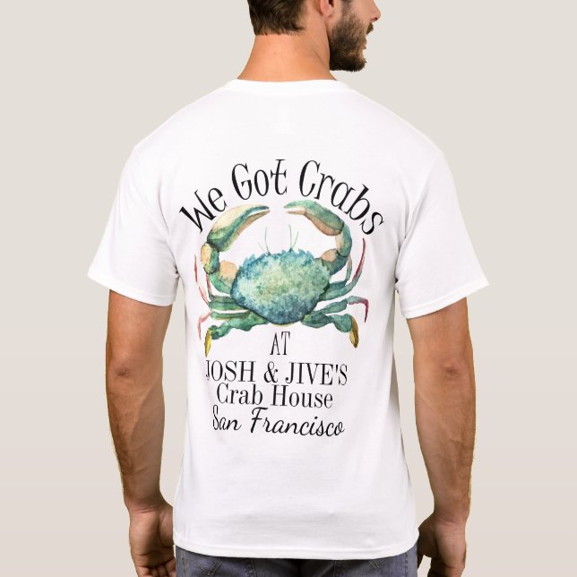 Crabs Seafood Restaurant Shirt T-shirt (Baksida)