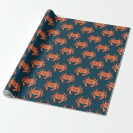 Crabs Seaside Mönster Presentpapper