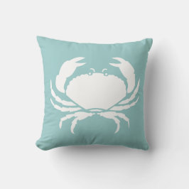 CRABS WHITE på blå kuddar