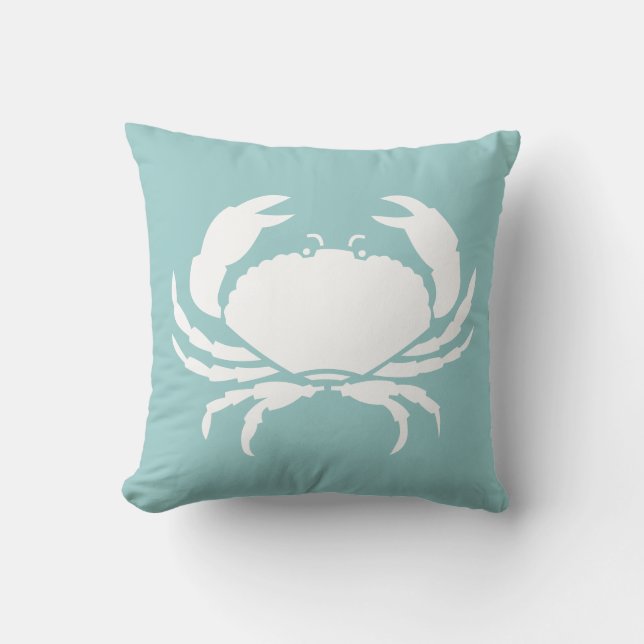 CRABS WHITE på blå kuddar (Framsida)