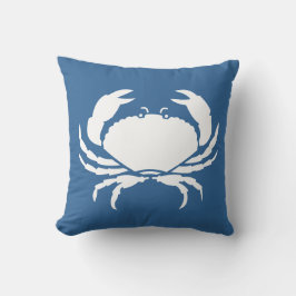CRABS WHITE på blå kuddar