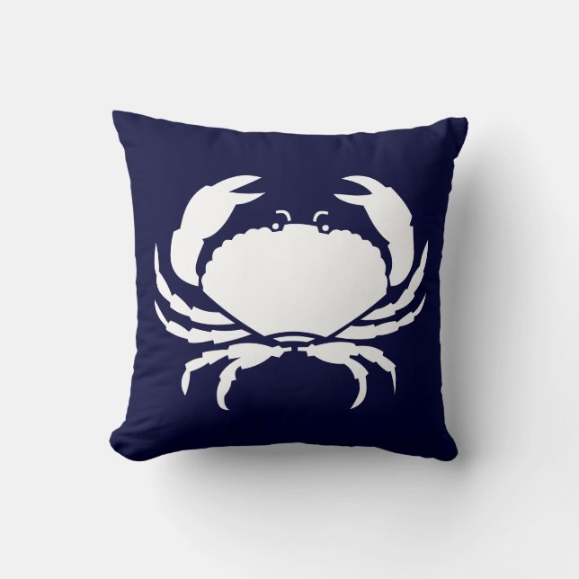 CRABS WHITE på blå kuddar (Framsida)