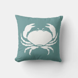 CRABS WHITE på blå kuddar