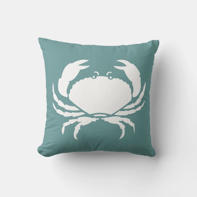 CRABS WHITE på blå kuddar (Framsida)