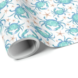 Crabs Wrapping Papper Presentpapper