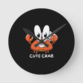 Crabtastic Cutie. Rund Klocka