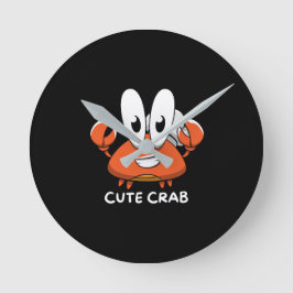 Crabtastic Cutie. Rund Klocka