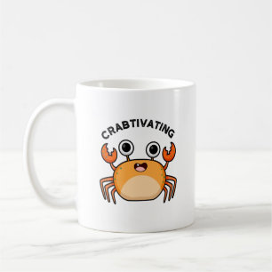 Crabtivating Funny Crab Pun Kaffemugg