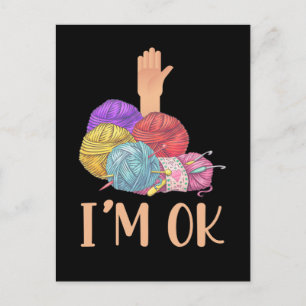 Crachet Crochet beroende Mor Moster-garn Älskare Vykort