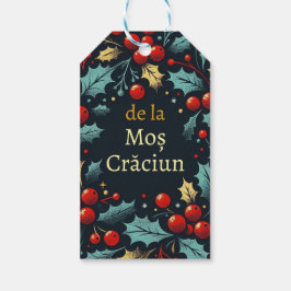 Craciun fericit - Rumänska - Mos craciun wreat Presentetikett