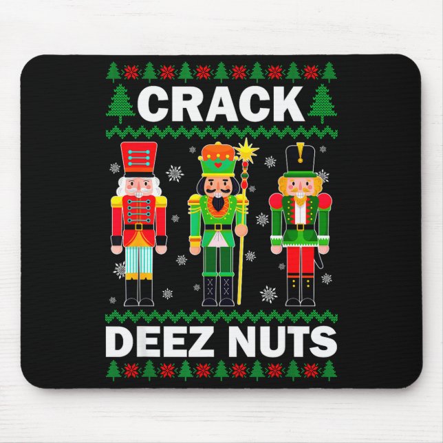 Crack Deez Nuts Funny Christmas  Musmatta (Framsidan)