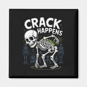 Crack Happens underbara Osteopath Spine Halloween Magnet