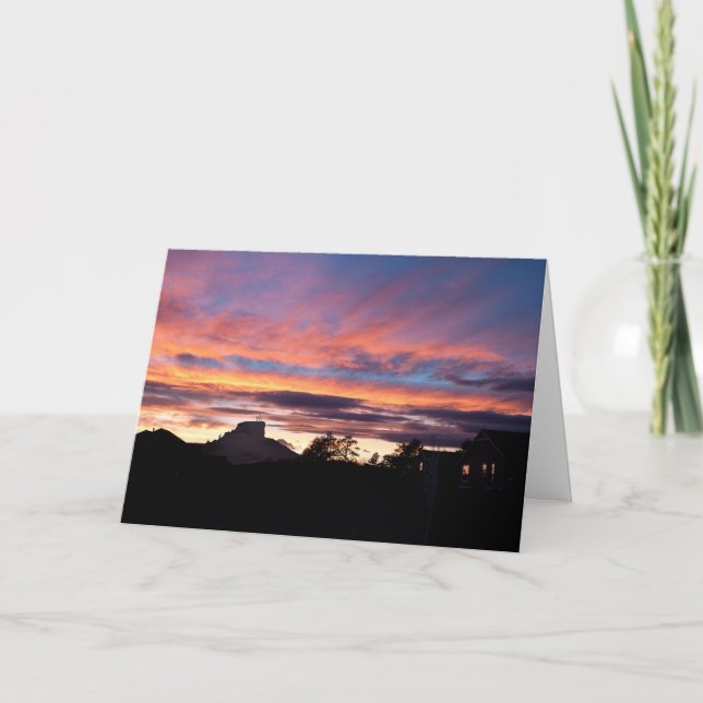 "CRACK 'O DAWN" SUNRISE ORIGINAL PHOTOGRAFI KORT (Framsida)