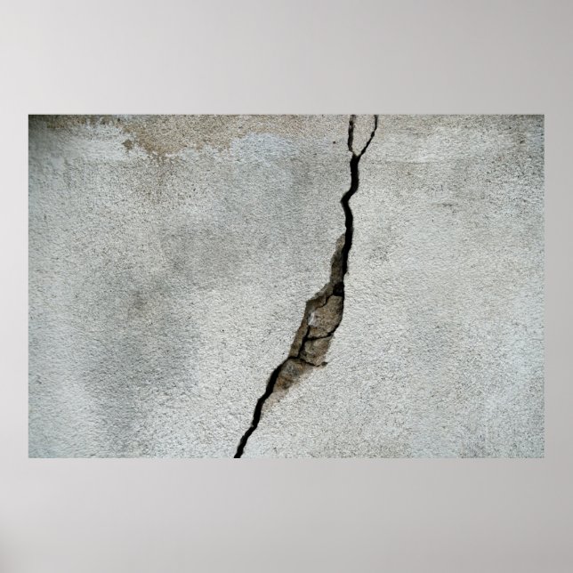 Crack wall concrete texture stone poster (Framsidan)