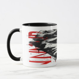 Cracked Classical Bust Trash Polka Art Mug Mugg