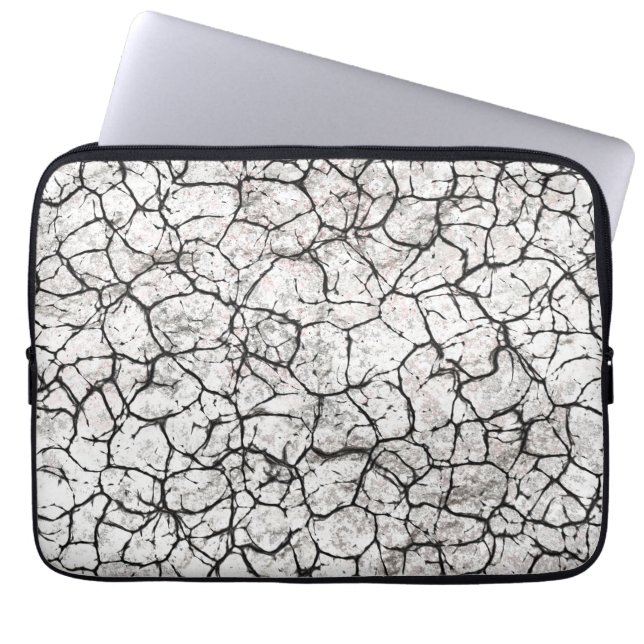 Cracked Marble Digital Pattern Laptop Fodral (Framsidan)