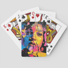 Cracked Paint Mural Beauty Skin Deep Casinokort