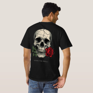 Cracked Skull Rose Tee – Drömmer Livet