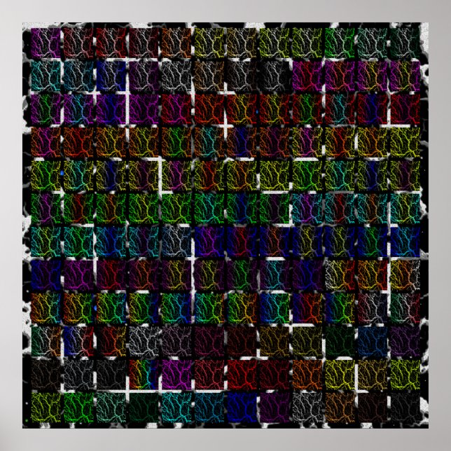 Cracked Space Lava Kollektion Poster (Framsidan)