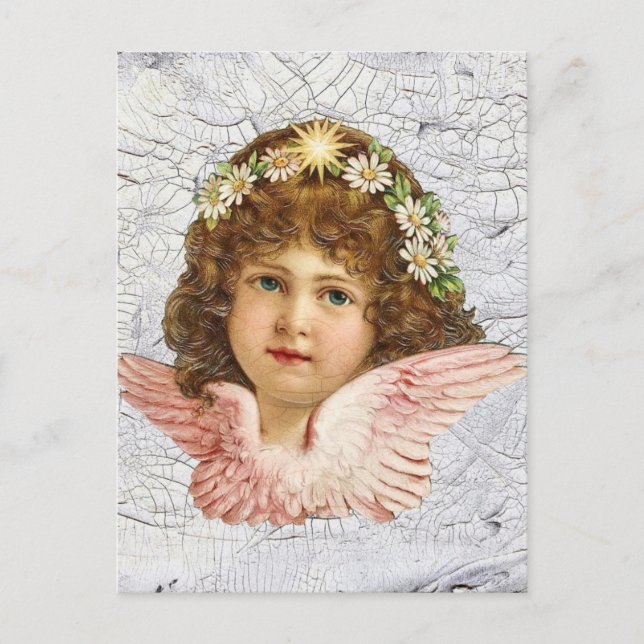 Crackled Angel Vykort (Framsida)