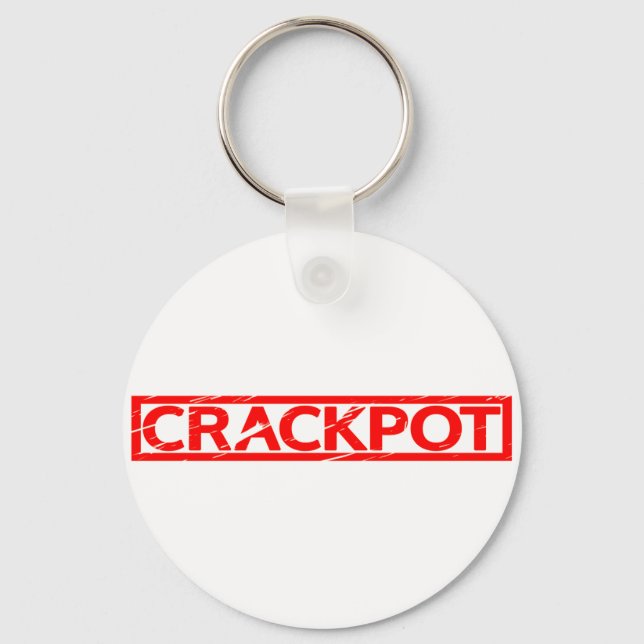 Crackpot Frimärke Nyckelring (Framsida)