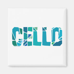 Cracks Cello Magnet