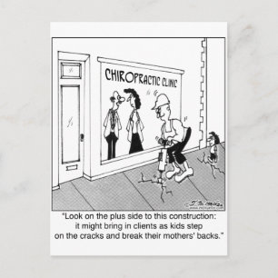 Cracks Sidegångare är en Boon för en Chiropractor Vykort