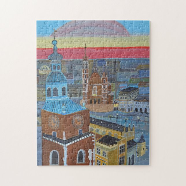 Cracow Poland puzzle Pussel (Vertikal)
