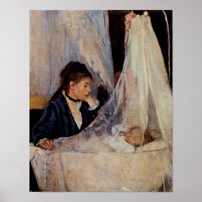 Cradle by Berthe Morisot Poster (Framsidan)