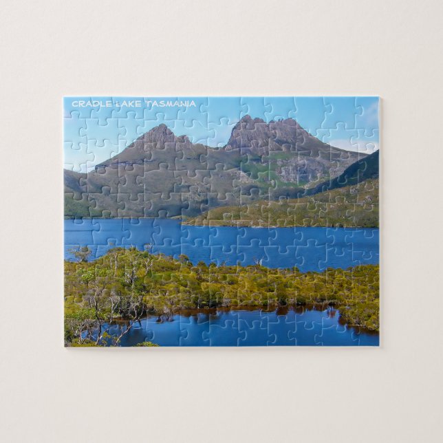 Cradle Lake Tasmanien Australien Pussel (Horisontell)