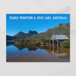 Cradle Mountain & Dove Sjö, Tasmania, Australien Vykort