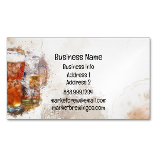 Craft Artisan Brewing Beer Pub Pub Magnetiska Visitkort