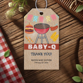Craft Baby Q Grill Baby Shower Presentetikett