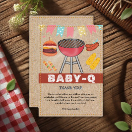 Craft Baby Q Grill Baby Shower Tack Kort