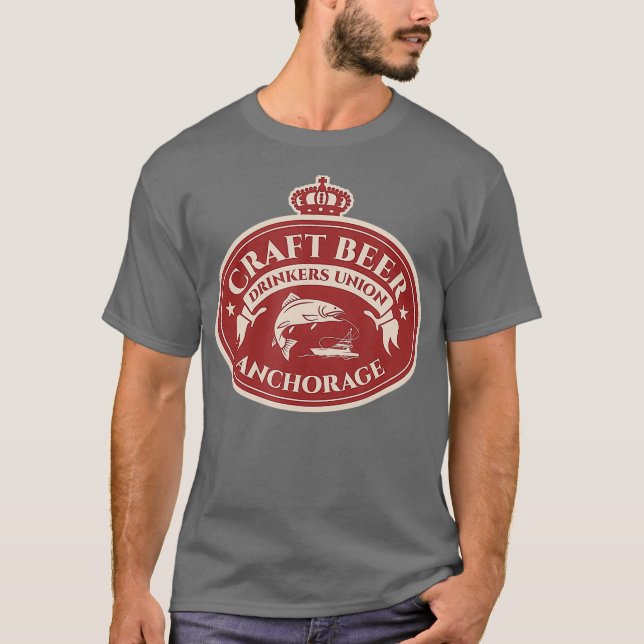 Craft Beer Älskare Anchorage Alaska T Shirt (Framsida)