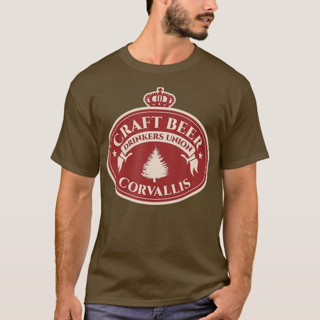 Craft Beer Älskare Corvallis Oregon T Shirt (Framsida)