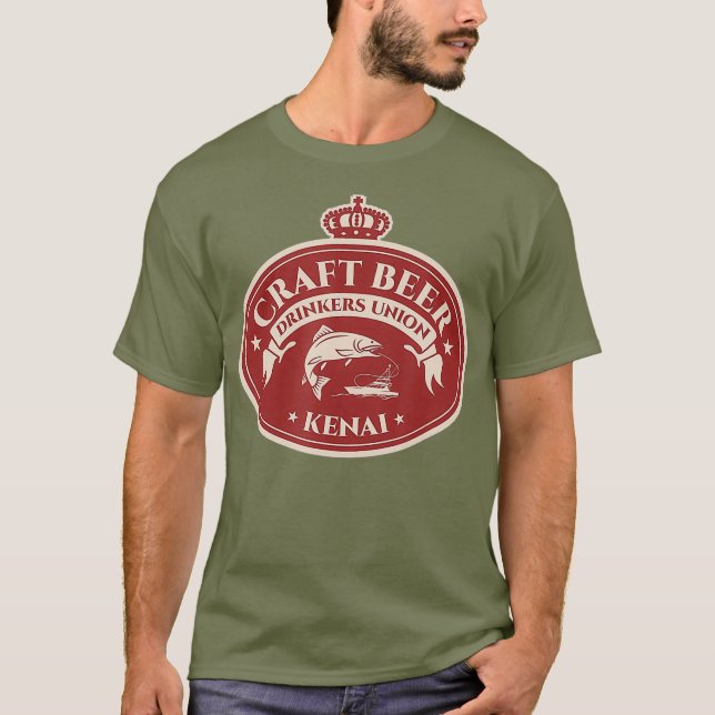 Craft Beer Älskare Kenai Alaska T Shirt (Framsida)