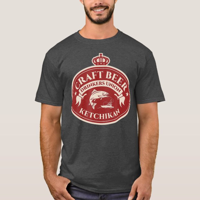 Craft Beer Älskare Ketchikan Alaska T Shirt (Framsida)