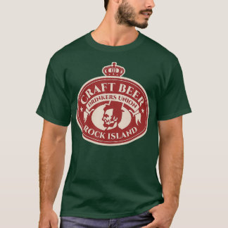 Craft Beer Älskare - ön Illinois Sten T Shirt
