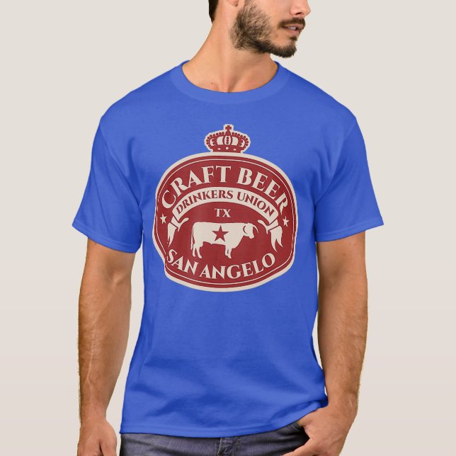 Craft Beer Älskare - San Angelo Texas T Shirt (Framsida)