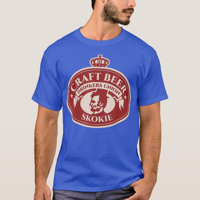 Craft Beer Älskare - Skokie Illinois T Shirt (Framsida)