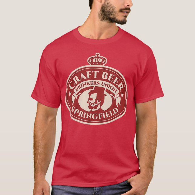 Craft Beer Älskare - Springfield Illinois T Shirt (Framsida)