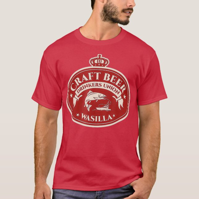 Craft Beer Älskare Wasilla Alaska T Shirt (Framsida)