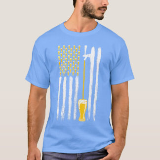 Craft Beer American Flag USA 4th July Alcohol Brew T Shirt