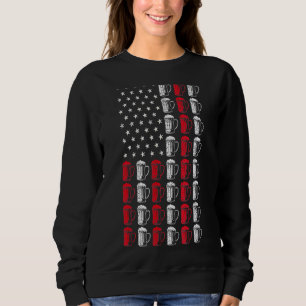 Craft Beer American Flagga Patriotic 4:e juli Boo T Shirt