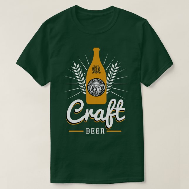 Craft Beer amp Brewery Homebrew Brewer Gift T Shirt (Design framsida)